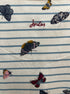 Joules · WhiteMulti Striped Butterfly · Large · White Multi Striped Butterfly