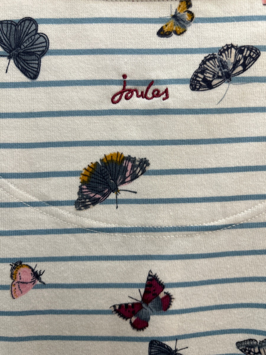 Joules · WhiteMulti Striped Butterfly · Large · White Multi Striped Butterfly