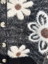 The Clothes Rack · Fashion Cardigan · S/M · Charcoal Floral Print