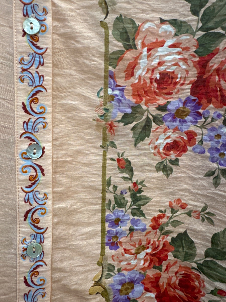 Joie · Blouse · Small · Peach Floral