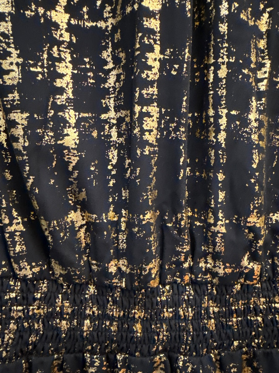 MSK · Sleeveless with Smocked Detail · Medium · BlackGold