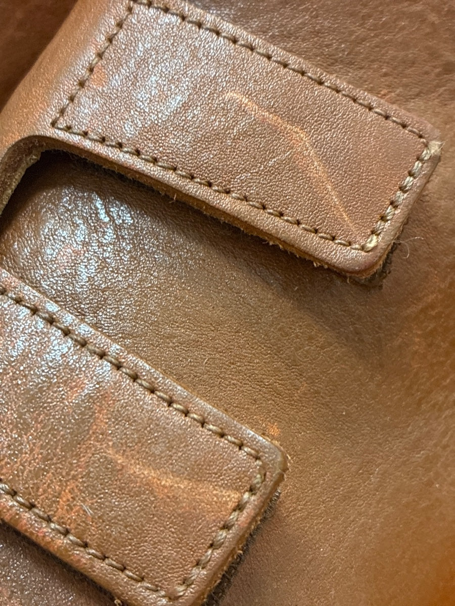 CYDWOQ · Velcro Leather Vibram Sole · 8.5 · Toffee