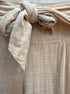 FreePeople · Cotton Blend Good Day Tie Waist Wide Leg Pants · Medium · Blush