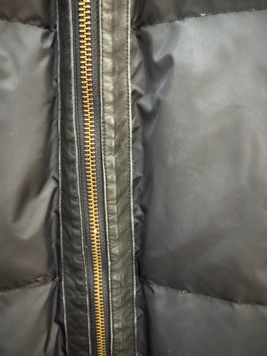 Eileen Fisher · Hooded down quilted puffer jacket · Medium · Black