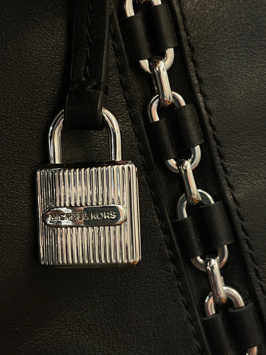 Michael Kors · Sadie Top Zip Satchel w/ Silver Tone Hardware · Satchel/ Crossbody · Black