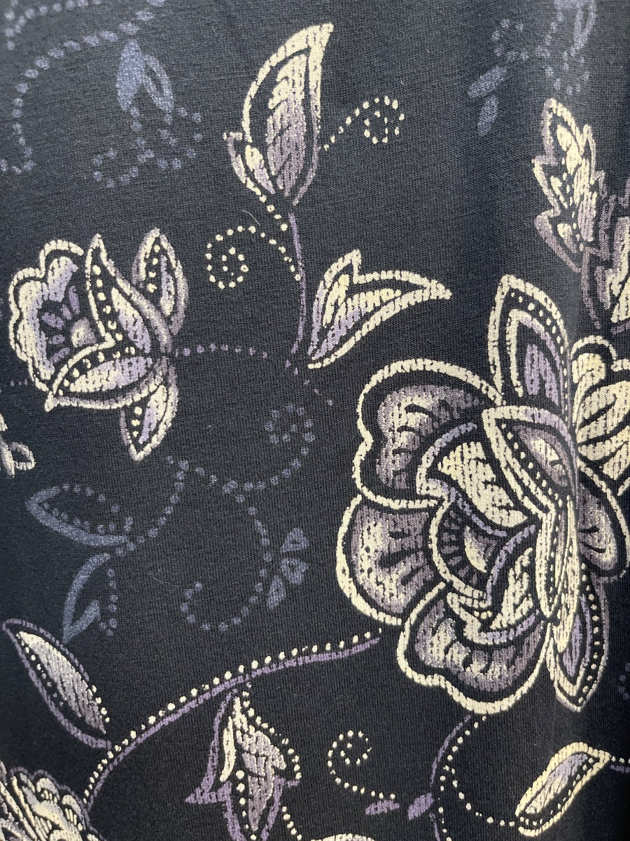 Reitmans · Blouse · 1X · Navy Floral Paisley