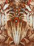 Chico's · Poncho Style, Beaded w/ seashell print · Large · OrangeBrown