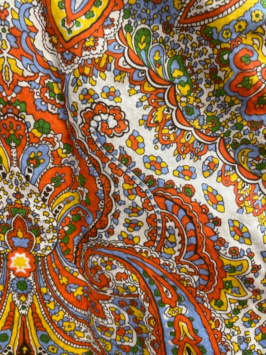 Talbots · Paisley Floral Long Sleeve Shirt · 6Petite · Multi-color Paisley Floral