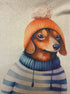 Fashion Sweater · Classic Style FashionSweater Dachshund · XLarge · BeigeBlue