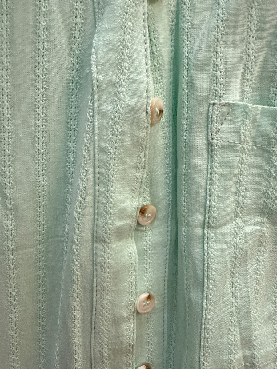 TCR · Peter Pan Collar Fashion Top · Small · Mint