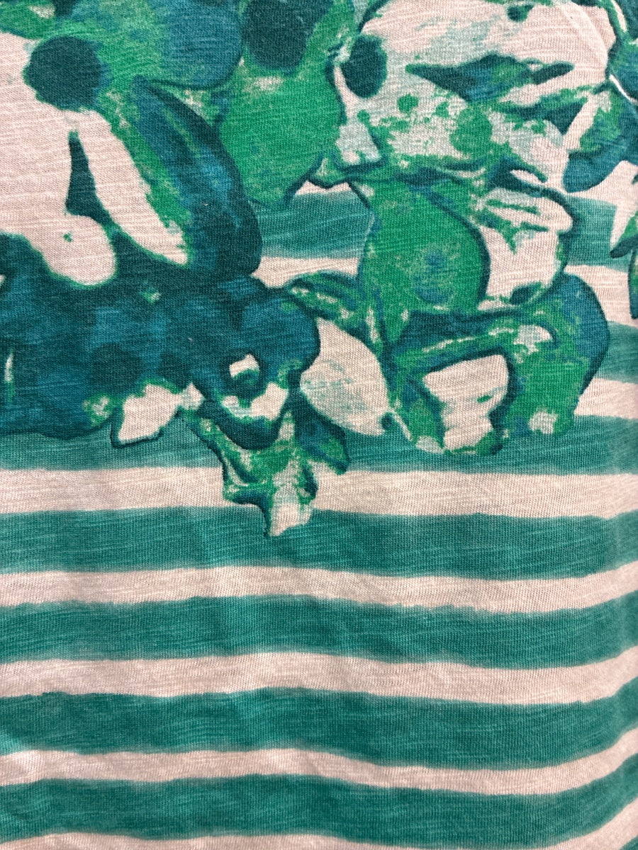 LOFT · Shirt · Small · Green, White Floral