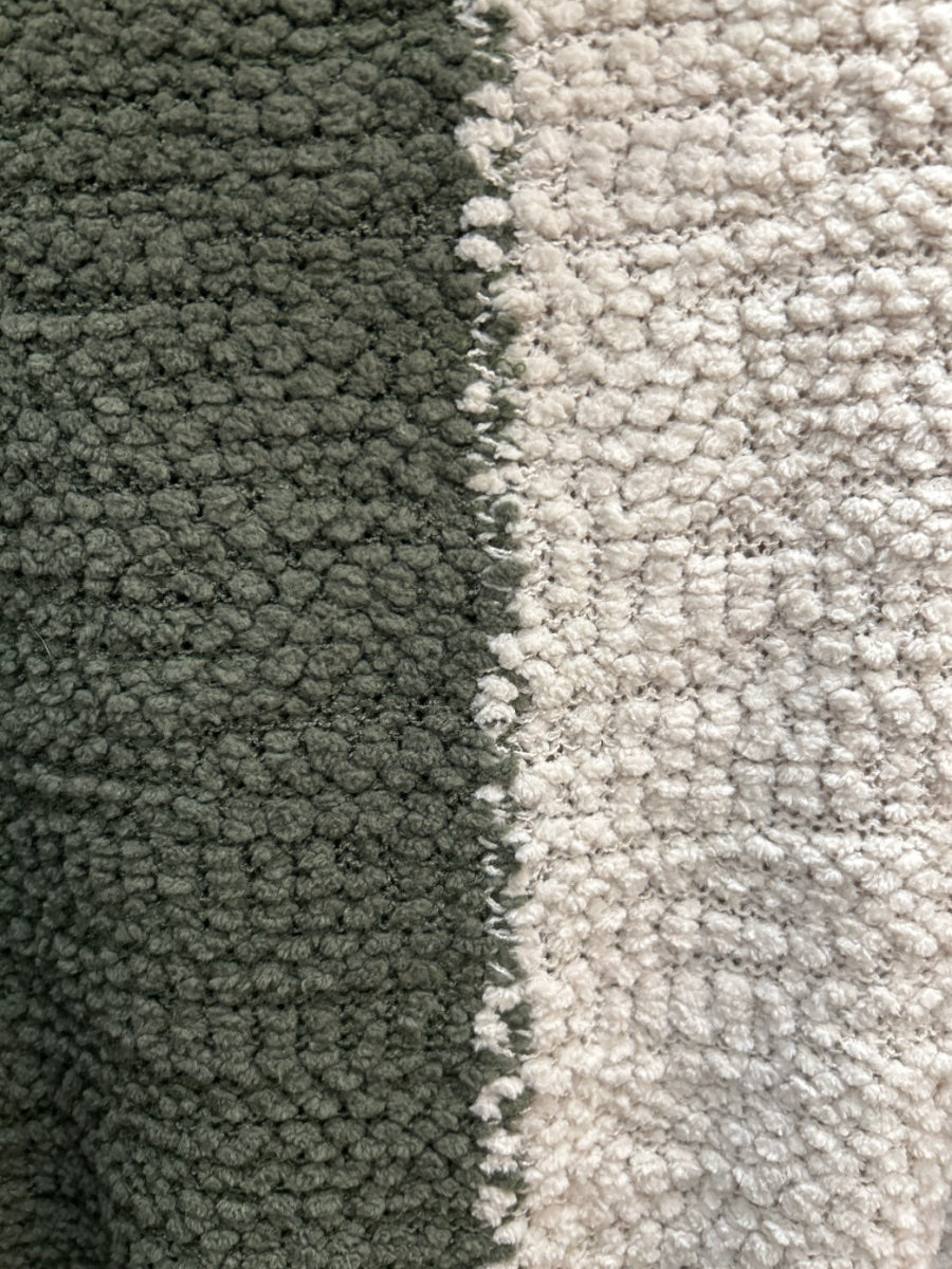 Studio B · CowlDrape · Medium · Half olive half cream