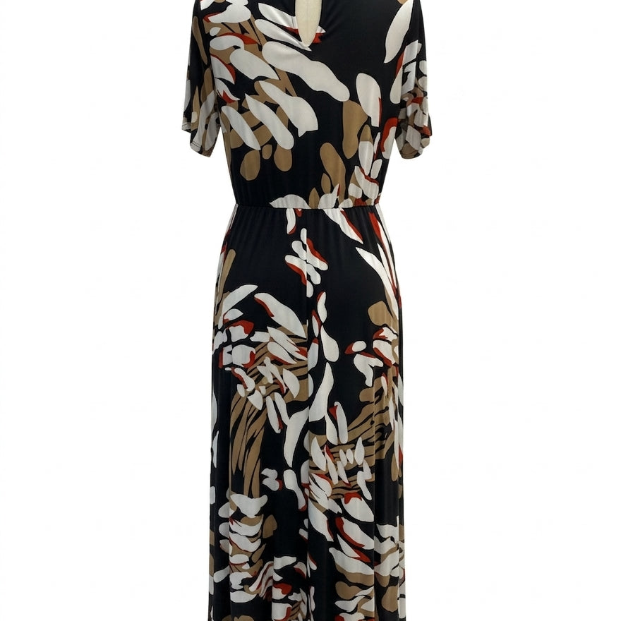 Ashley Stewart · Faux wrap maxi dress · 18/20 · Black Multi