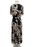 Ashley Stewart · Faux wrap maxi dress · 18/20 · Black Multi