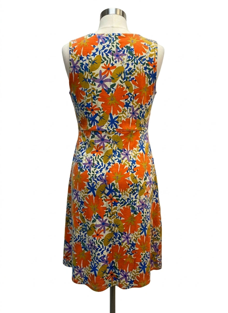 Toad&Co · Sleeveless Dress · Large · Orange Floral