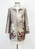 Grace Chuang · Evening Jacket Floral Detail with Gold Thread · XLarge · Champagne