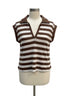LOFT · Cap Sleeve Top · Small · BrownCream