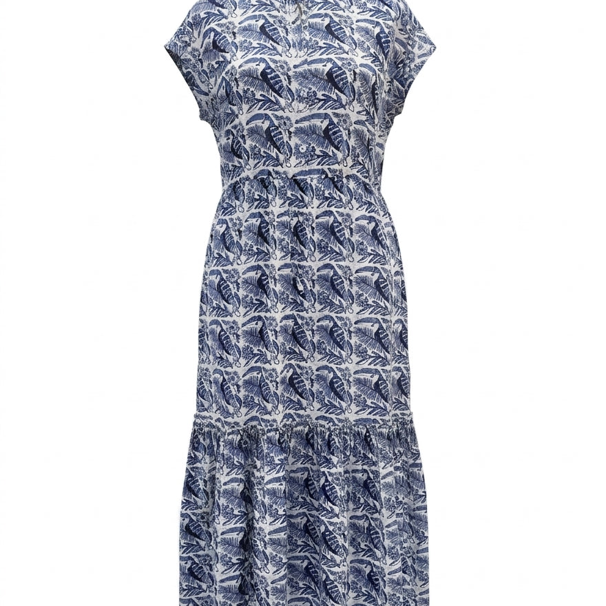 Ro's Garden · Maxi Dress · Small · WhiteBlue