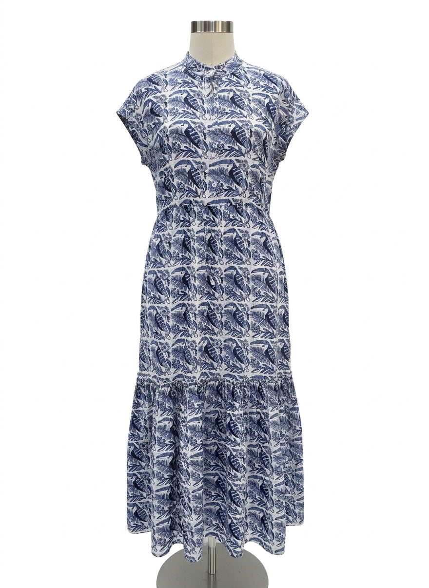 Ro's Garden · Maxi Dress · Small · WhiteBlue