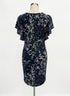 Ralph Lauren · Flutter Sleeve Floral Print Wrap Front Dress · 8 · BlackBlue