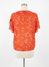 CABI · Cherry Blossom Chiffon Blouse · Medium · CoralPink