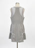 Fisoew · Women's Sleeveless Mesh Back Utility Dress · Large · Gray