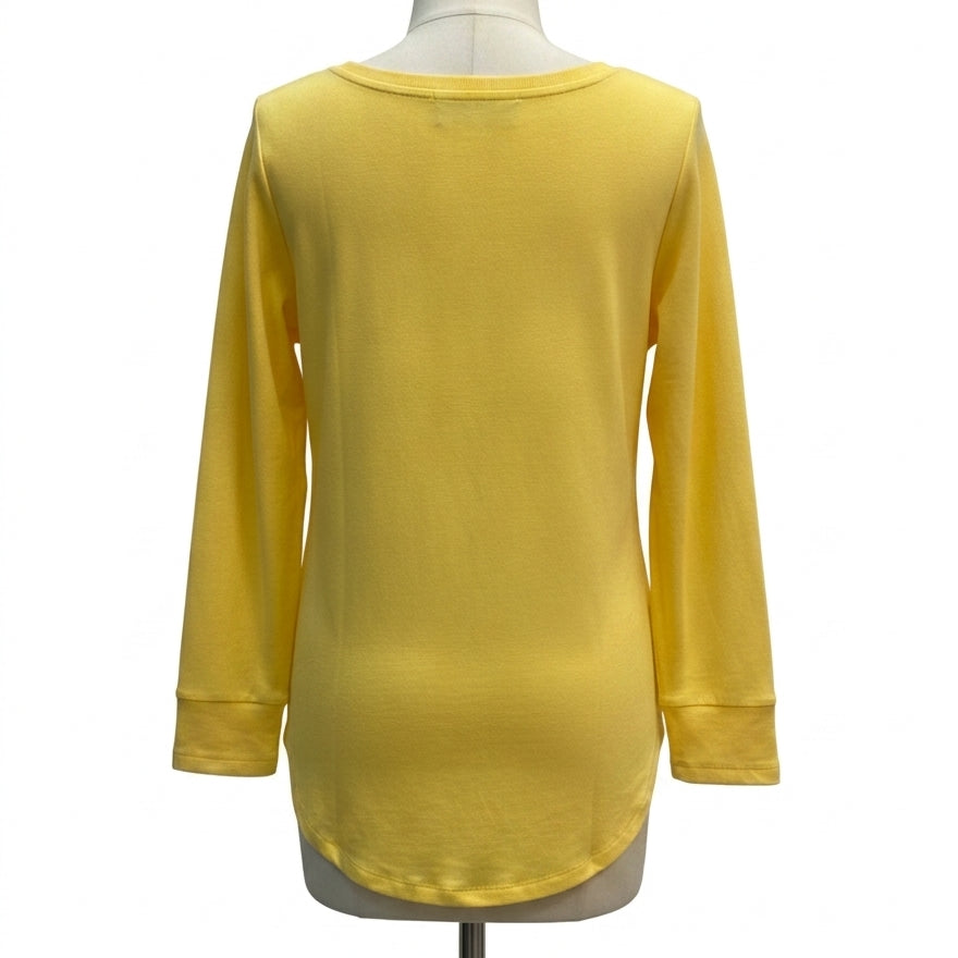 D&Co · LongSleeve Shirt · MediumPetite · Yellow