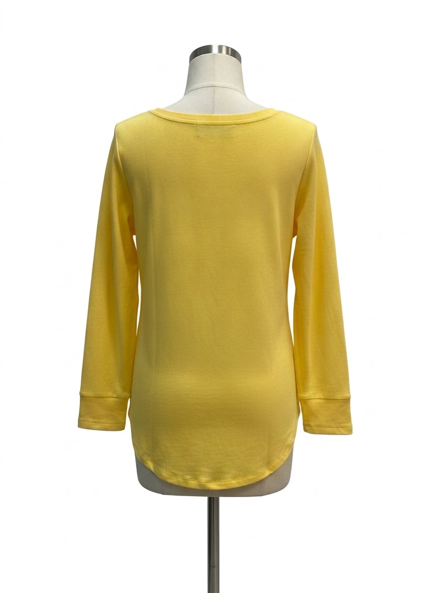 D&Co · LongSleeve Shirt · MediumPetite · Yellow
