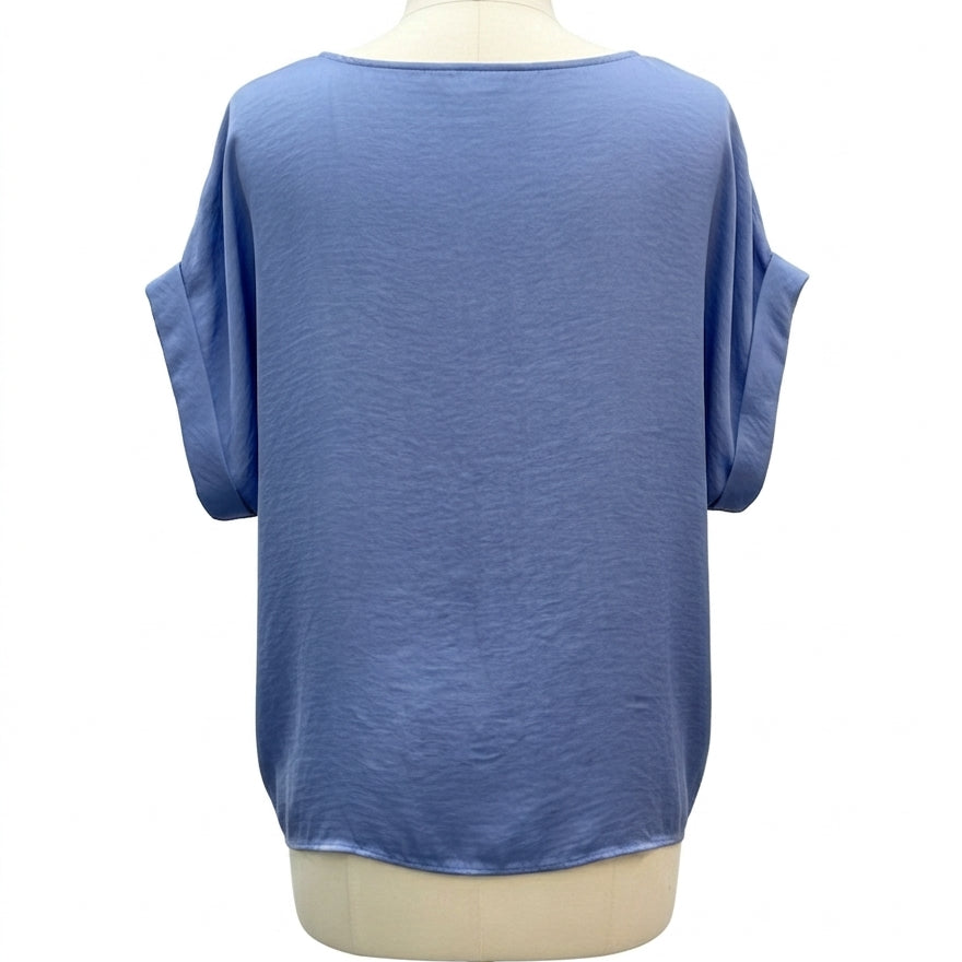 Nine West · ShortSleeve Top · 1X · Blue