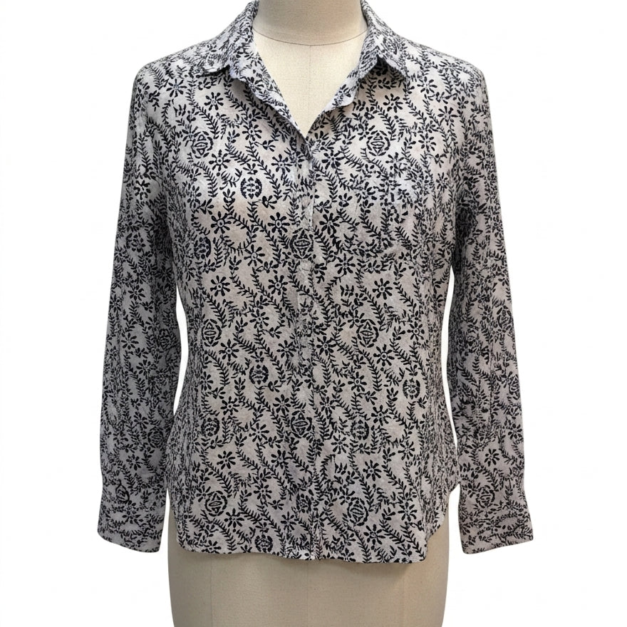 J Crew · Shirt · Large · NavyWhite
