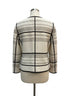 Lafayette 148 · Woven Zip Jacket · 1X · Cream/Black