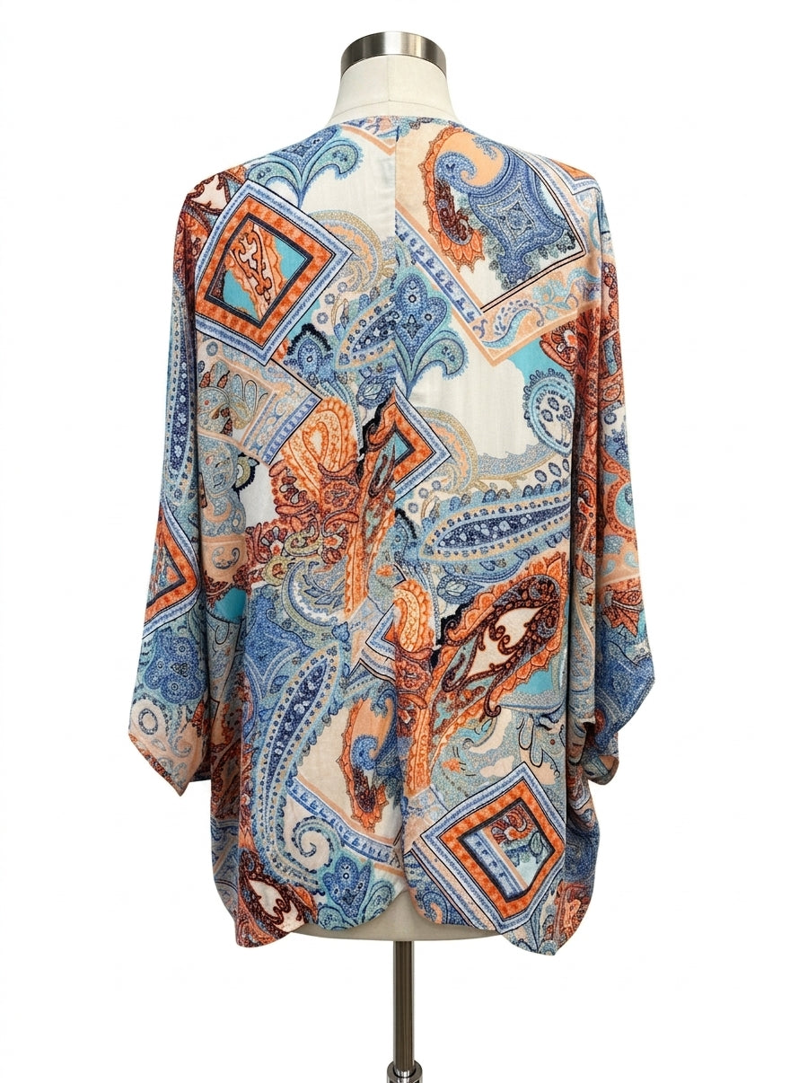 Karen Kane · Blouse · Large · OrangeBlue