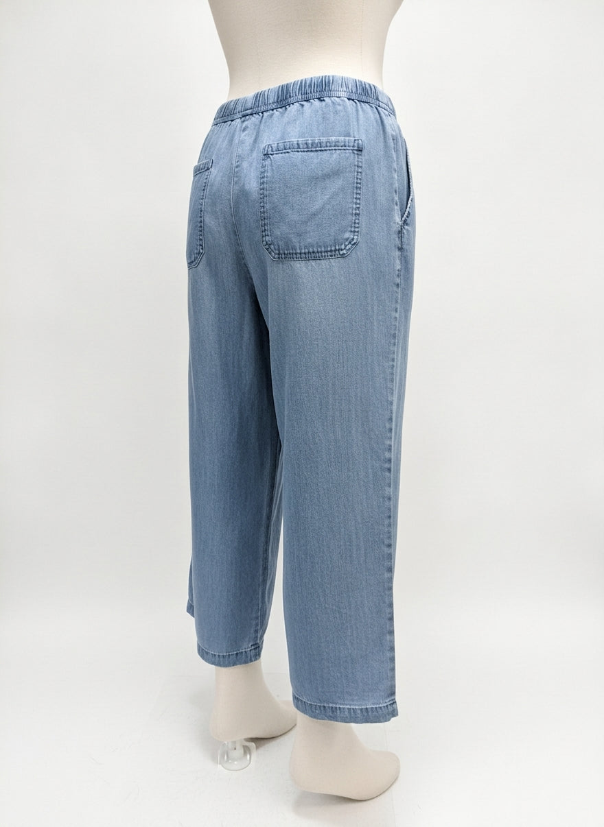 Splendid · Comfort Waist Pants · Large · Chambray