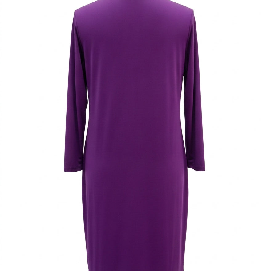 Susan Graver · 3/4 Sleeve Dress · 2X · Purple