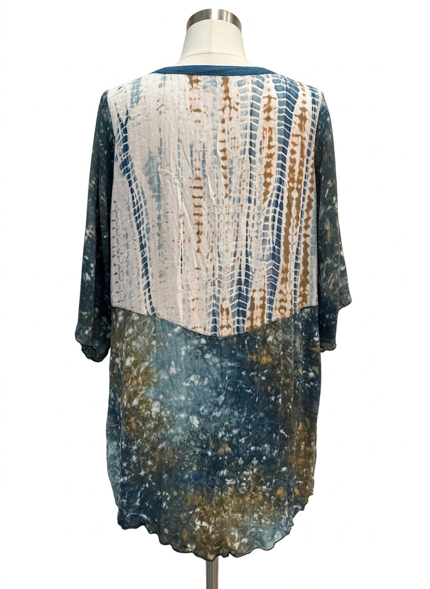 IguaNa · Blouse · Small · TealCream