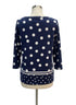 Talbots · Polka-Dots and Stripes · Small · NavyWhite