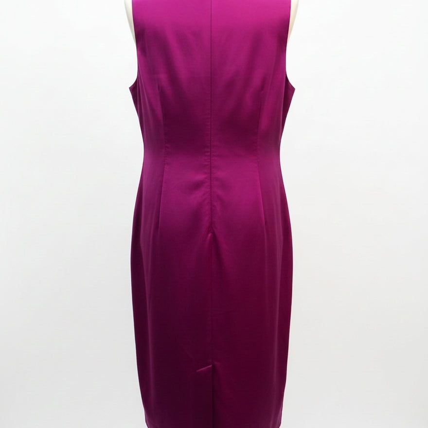 Elie Tahari · Sleeveless Dress · 18 · Fuchsia