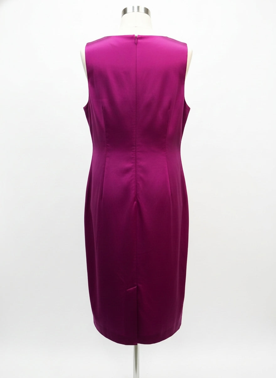 Elie Tahari · Sleeveless Dress · 18 · Fuchsia