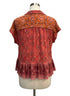 Sundance · Shirt · Large · Coral Paisley Floral