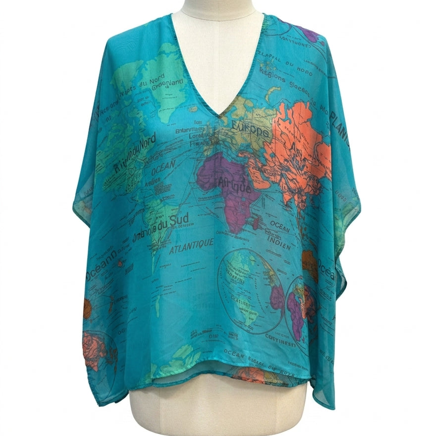 Show me your mumu · Wold map topper · Small · TealMulti