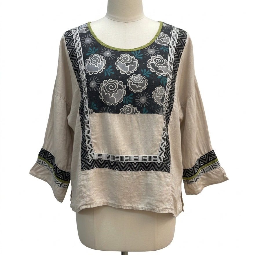 Gudrun Sjödén · Blouse · Large · BeigeFloral