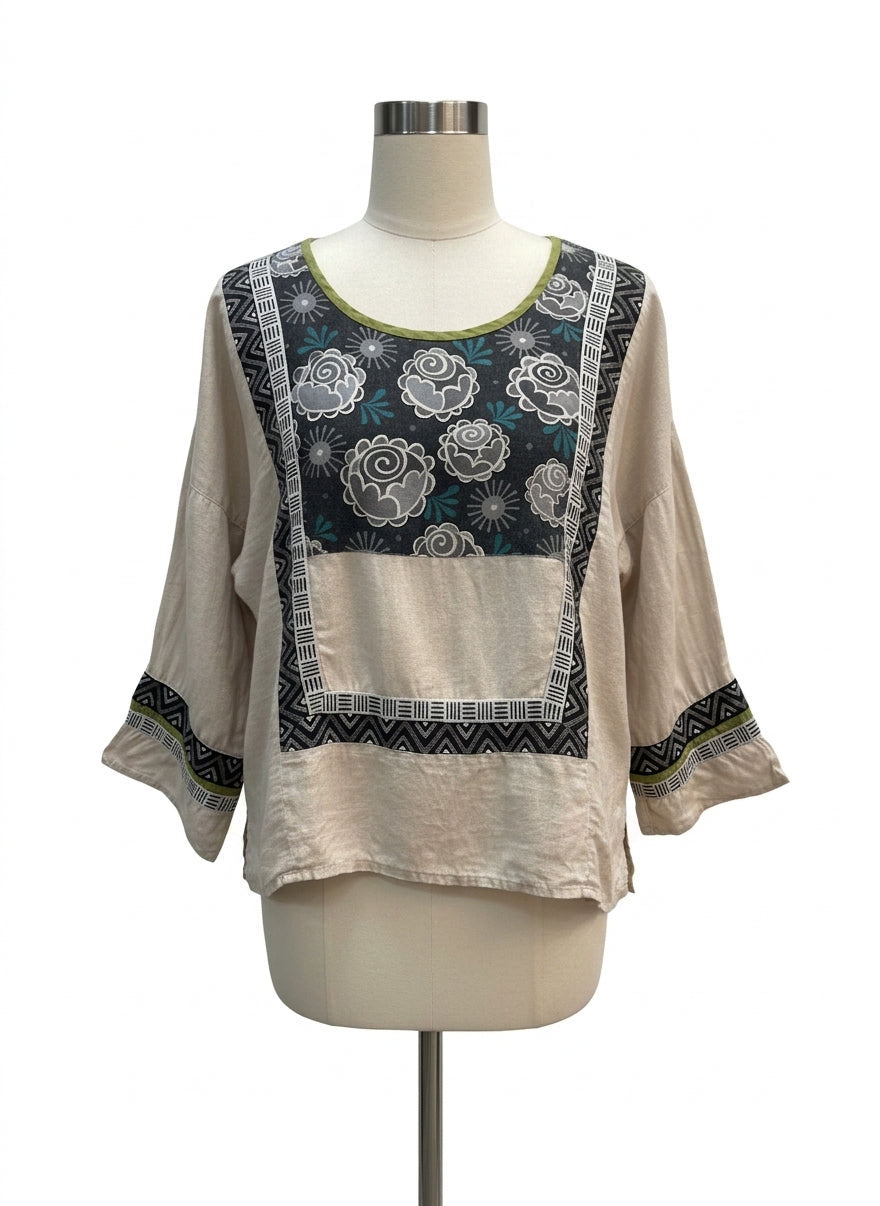 Gudrun Sjödén · Blouse · Large · BeigeFloral
