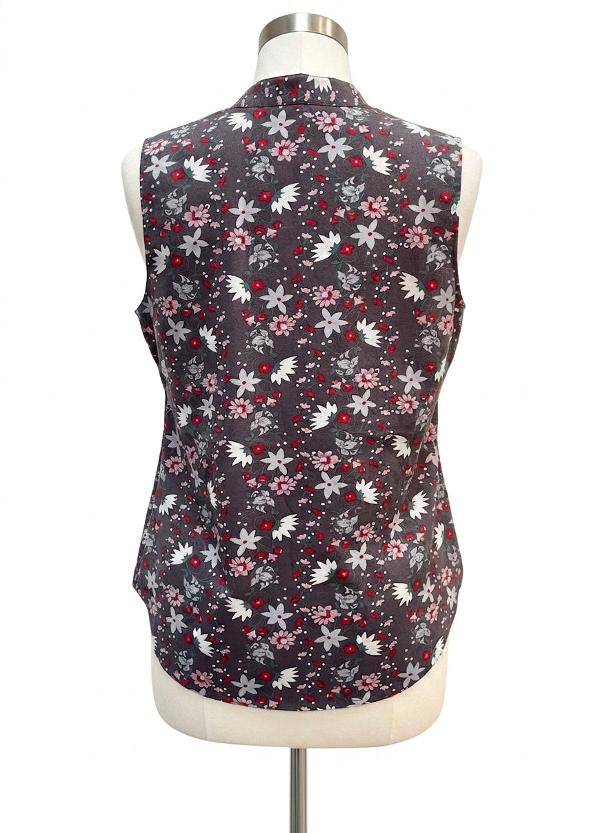CABI · Plaza Fiesta Floral · Medium · Gray Floral