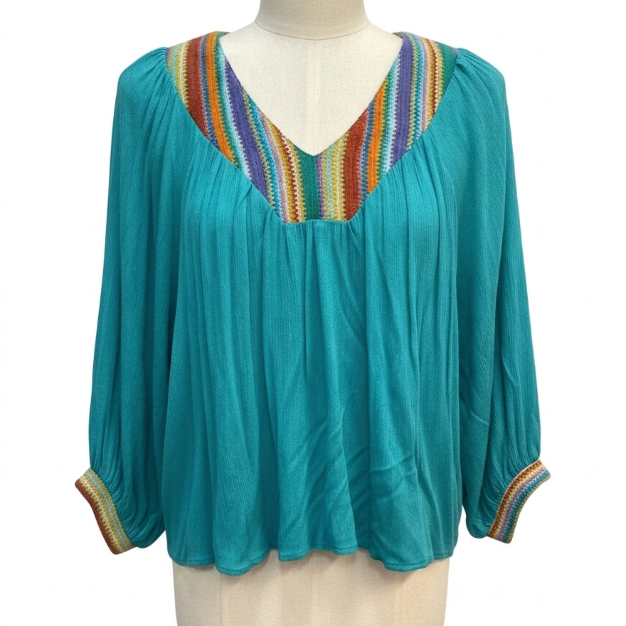 GiGiO · Blouse · Small · Teal