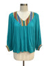 GiGiO · Blouse · Small · Teal