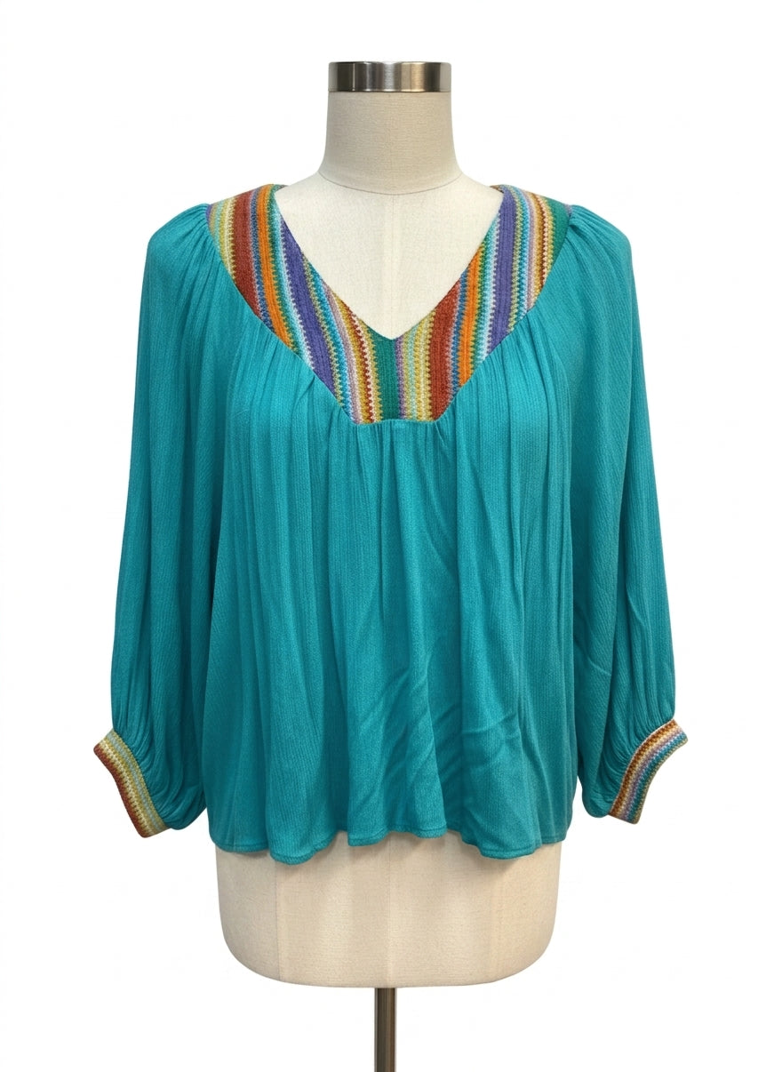 GiGiO · Blouse · Small · Teal