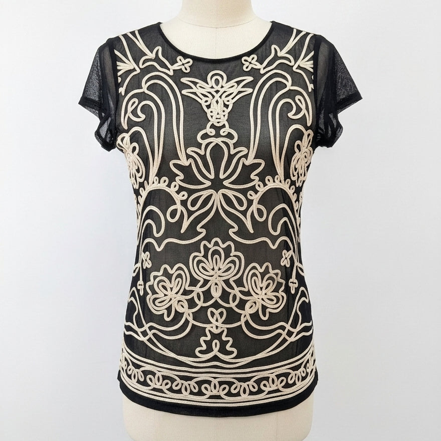 INC · Shirt · Large · Black/Tan