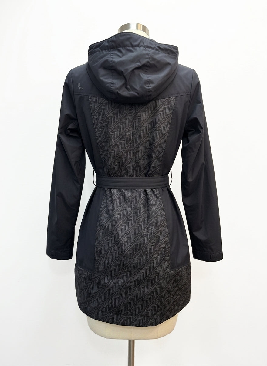 Lole · Belted Raincoat · Medium · Black