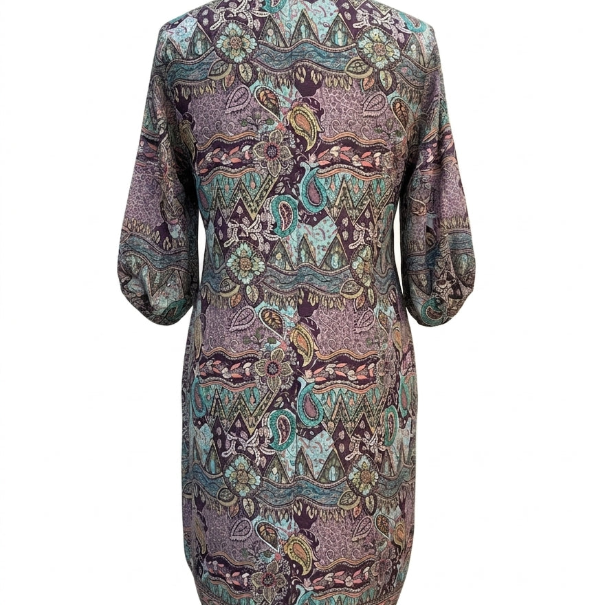 Bigg Bull · Longsleeve Dress · M/L · Purp Turq