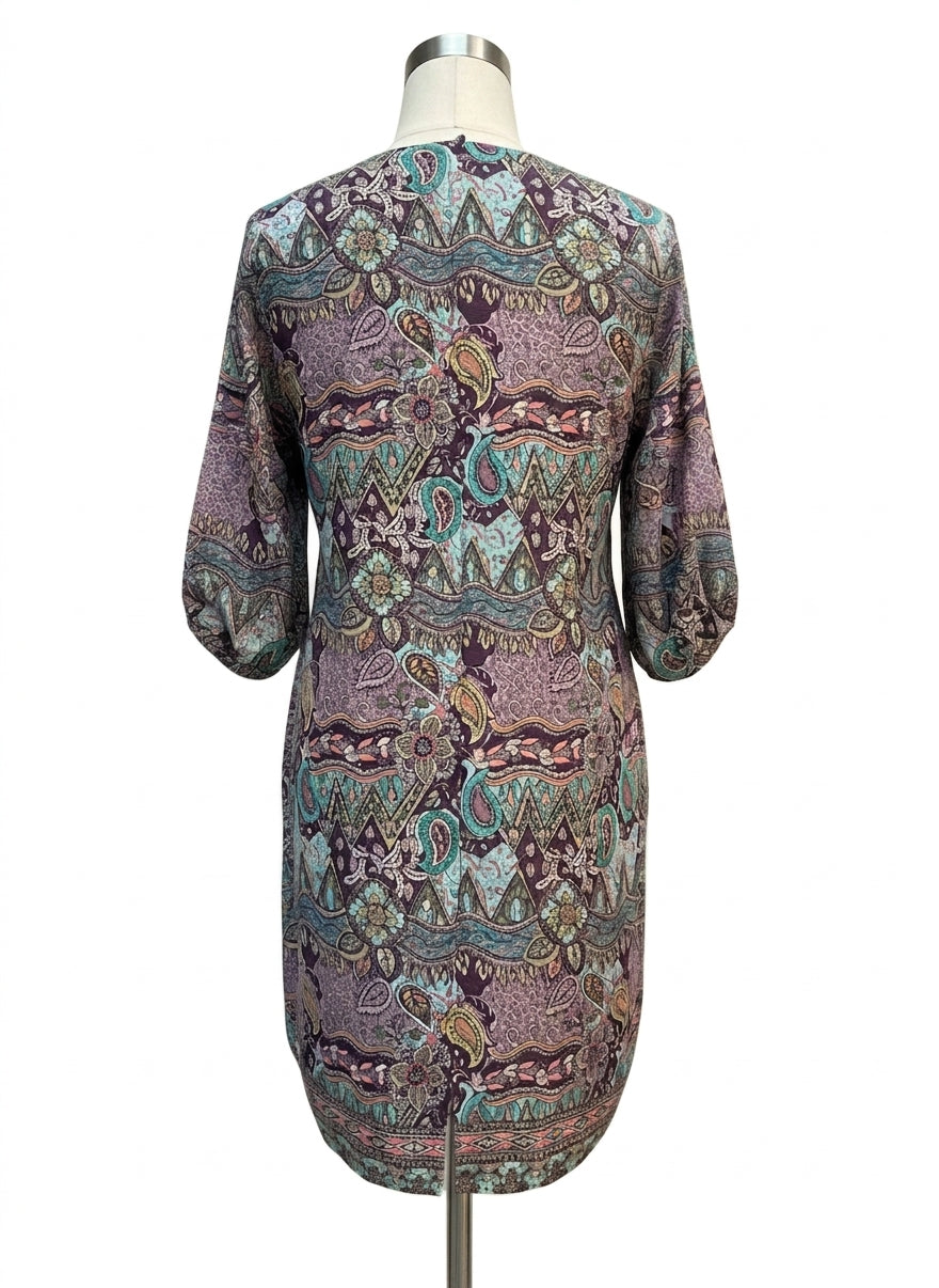 Bigg Bull · Longsleeve Dress · M/L · Purp Turq